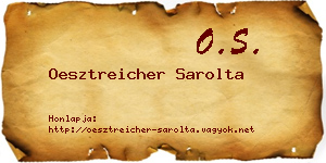 Oesztreicher Sarolta névjegykártya